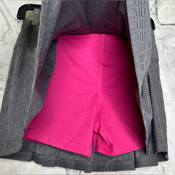 bolle | Women’s Athletic Pleated High Performance Gray Tennis Skort, Size S - Picture 4 of 12